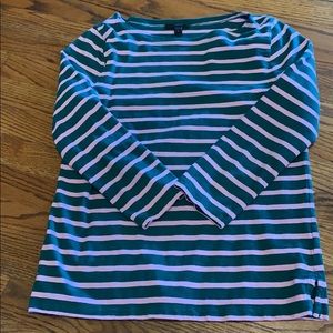 Light pink and green j crew top